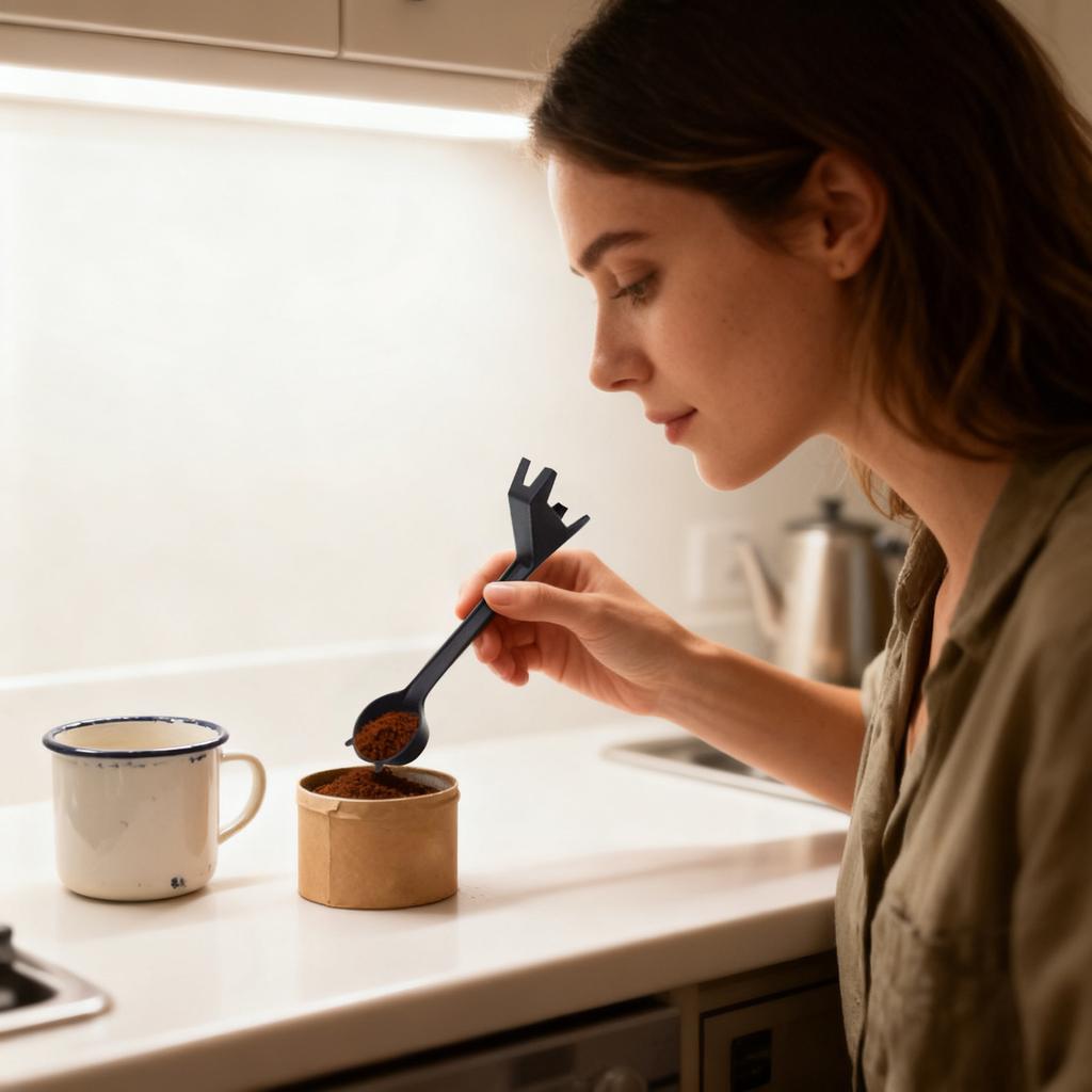 Giraffe Coffee Spoon – Black Food-Grade ABS Plastic Stirring Spoon – Cute Animal Design For Coffee, Tea, Desserts – Long Handle Mixing For Home