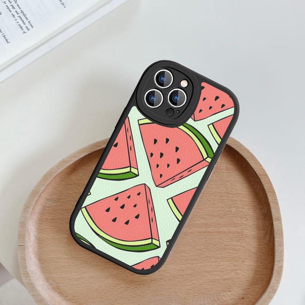 Watermelon Pattern Phone Case Hard Leather For iPhone 14 13 12 Mini 11 14 Pro Max Xs X Xr 7 8 Plus Fundas