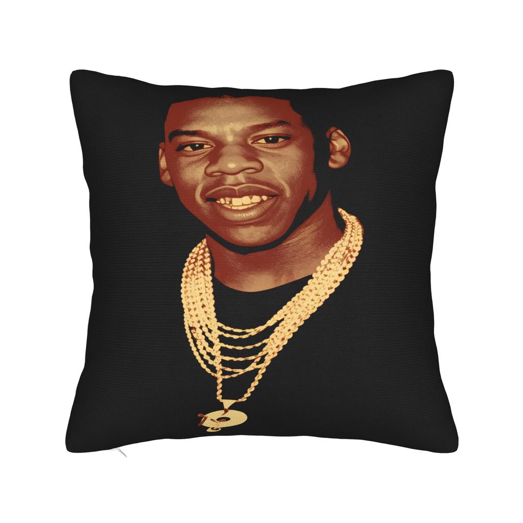 Rapper Cartoon J-Jays Z Pillowcases  Vintage Pillow Case For Sofa Car Home Decor Comfy Pillow Cover