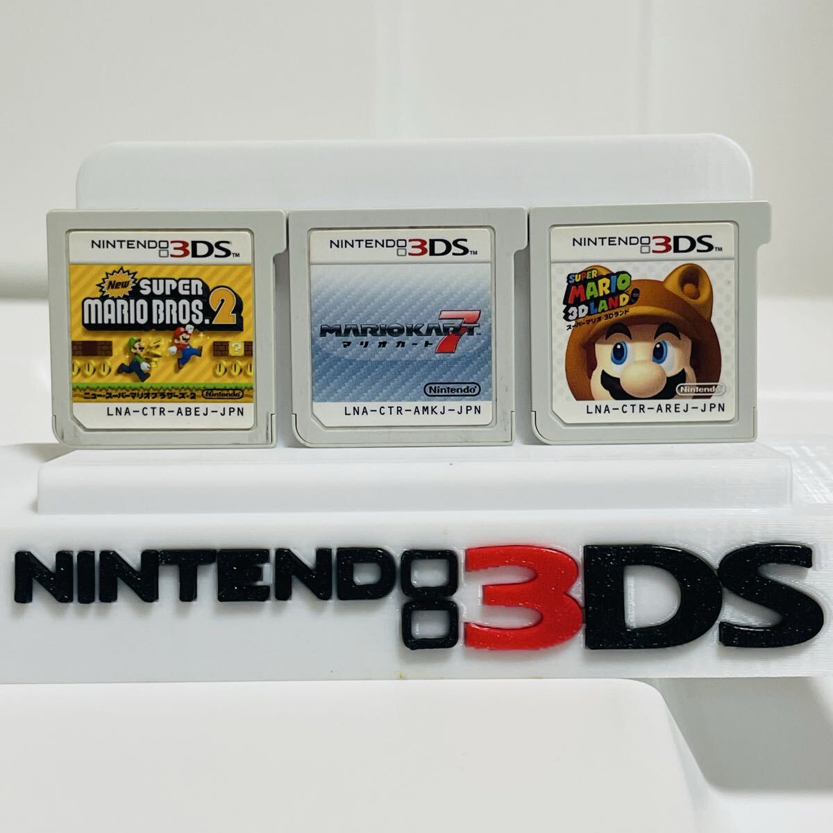 [USED] 3-Game Mario Bundle (New Super Mario Bros. 2 / 3D Land / Kart 7) 3DS Japanese Ver. Cartridge Only