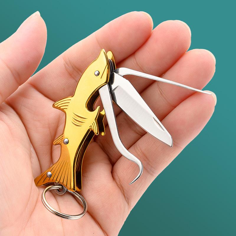 1Pc 304 Stainless Steel Toothpick, Knife, Tooth Picking, Portable Ultra-fine Anti-blocking Hook, Crochet Can Open The Bottle and Buckle The Teeth,