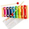 8 Notes Xylophone Iron Sheets Crisp Sound Sturdy Wood Base Xylophone Instrument for Toddler