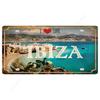 Souvenir Metal License Plate, Custom Auto Sign 15x30cm