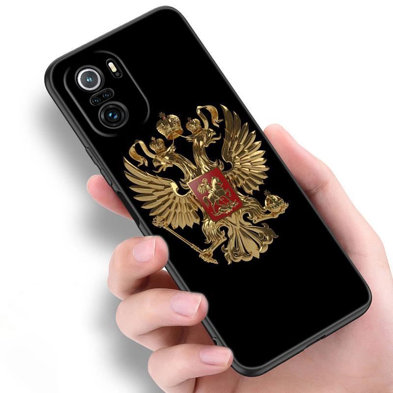 Russia Russian Flags Emblem Phone Case For Xiaomi Mi POCO X3 NFC GT M4 M3 12 11T 10T Pro A3 11 Lite NE 5G 12X 11i F3 Black Cover