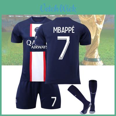 Prémiová sada fotbalového dresu Paris Saint-Germain pro děti Messi Mbappe Neymar