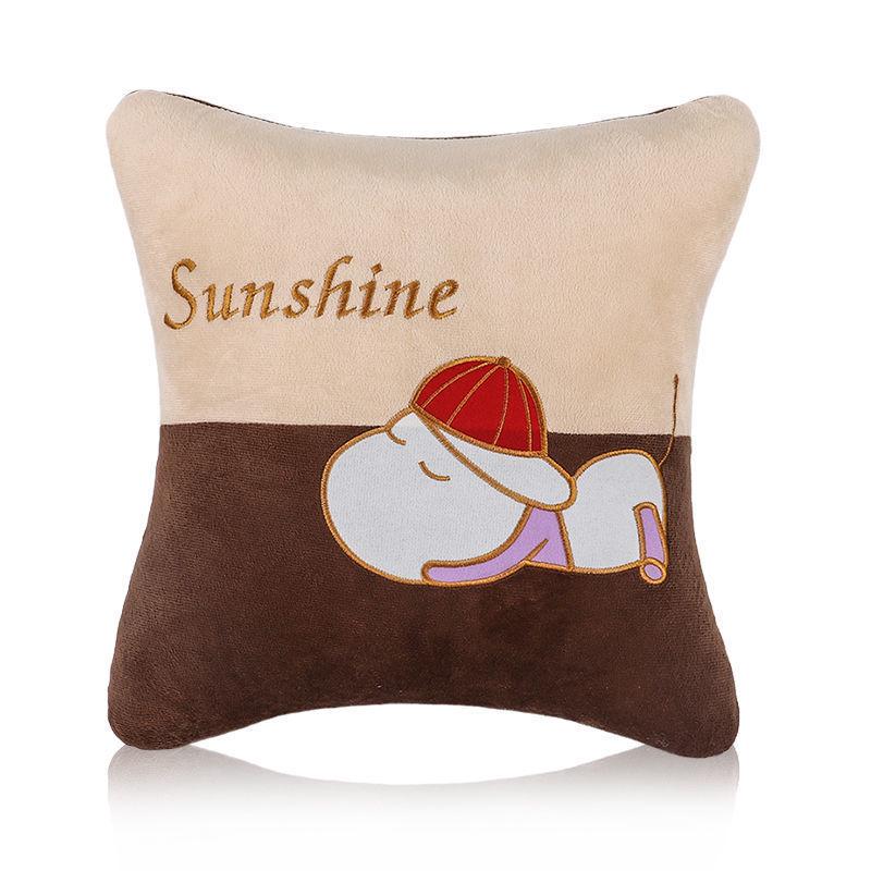 Car Neck and Lumbar Support Pillow Set - Cute Cartoon Design