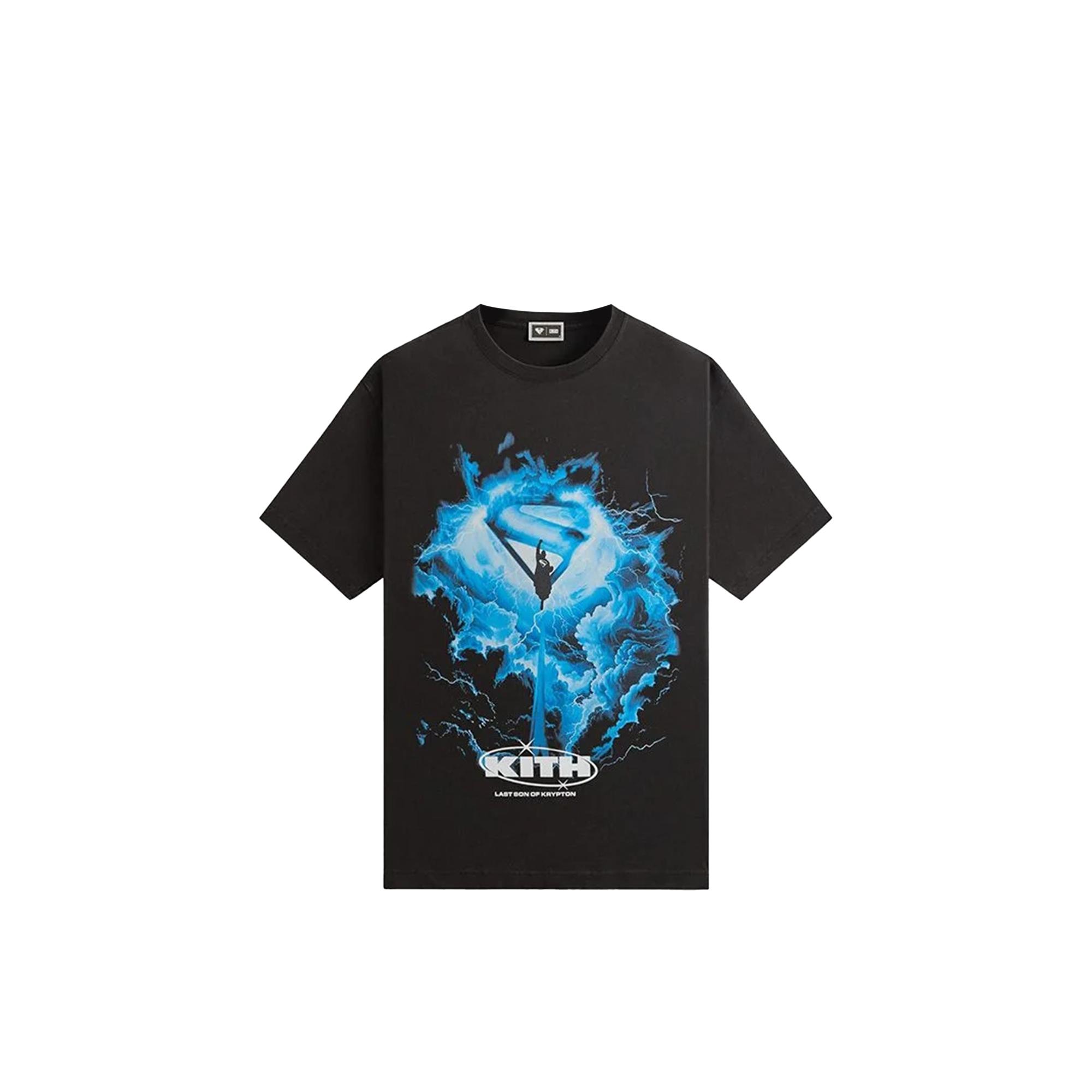 KITH X Супермен Молния Винтажная Футболка KHM033851-001 XL