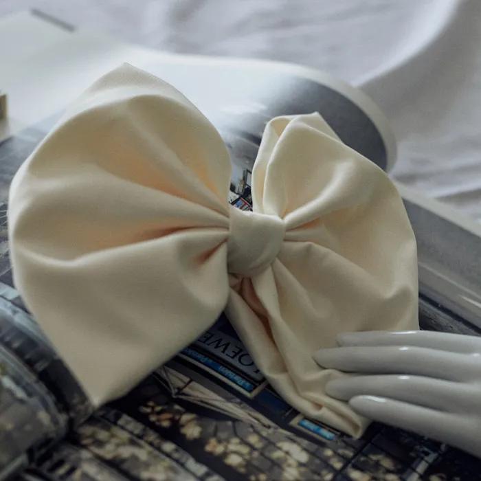 [Elizabeth Moments] Ivory Large Satin Ribbon Hair Pin
