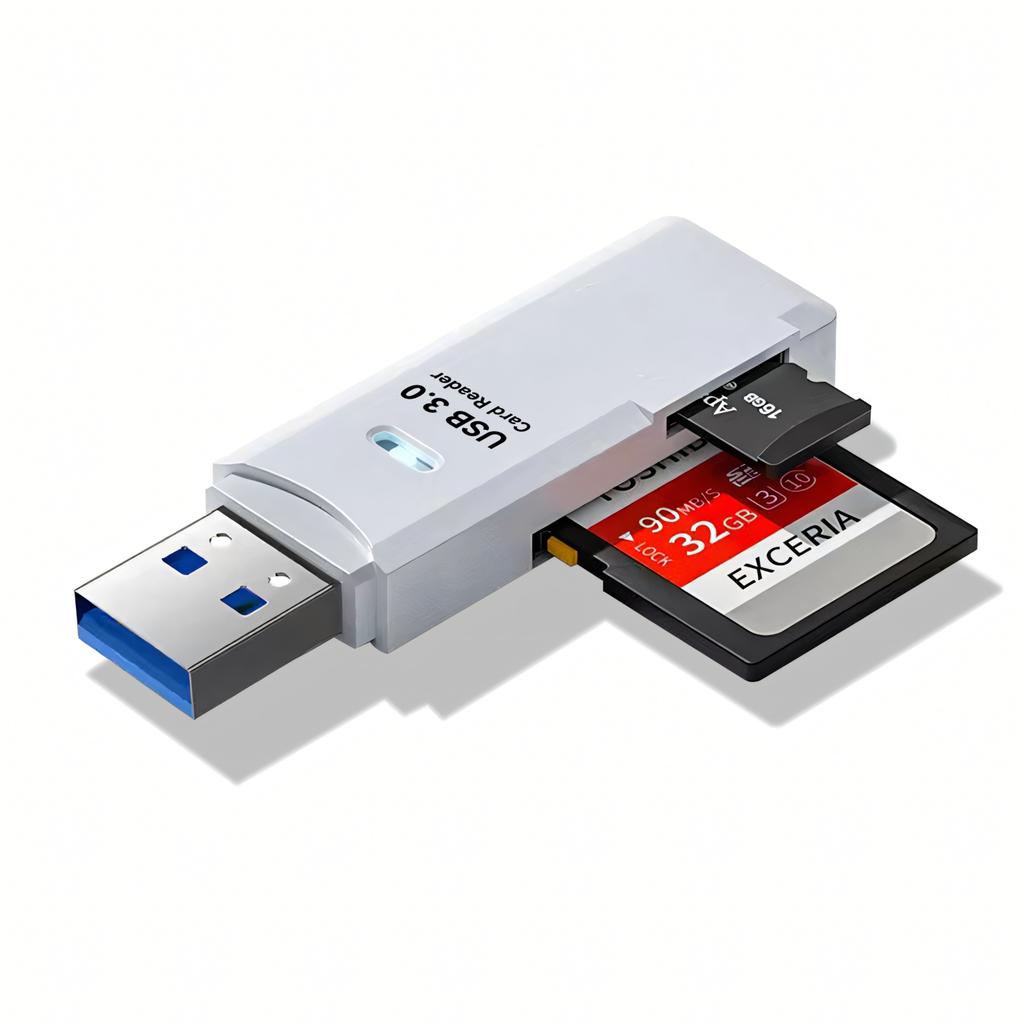 2 In 1 Factory Direct Sale Usb Specification Ver 3.0 Speed Upto 640MB/S Sd Tf Card Reader Adapter 1tb Memory Card 10 Year