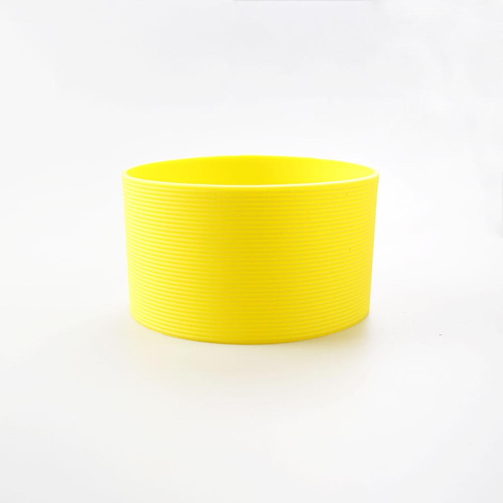 16 Colors 8.5CM Silicone Cup Cover Stripes Non-slip Heat For Glass Cup Sleeve 85MM Insulated Water Bottle Cup Sleeve