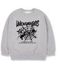 UNION GARMENTS Spider Fleece-Lined Oversized Sweatshirt Gray