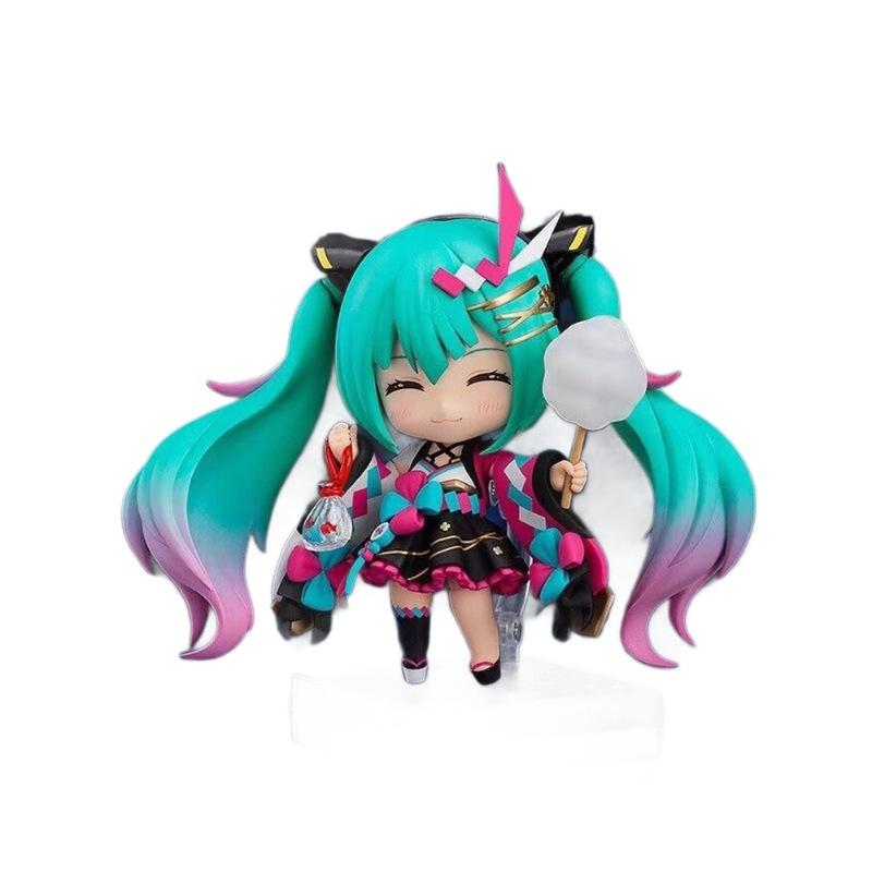 Hatsune Miku Anime Figure Magical Summer Festival Ver Swappable Faces Movable Joints Collectible Action 1511 Articulated Poseable Detailed Scale