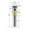 Stainless Steel Sink Drain Plug for Easy Installation In Homes