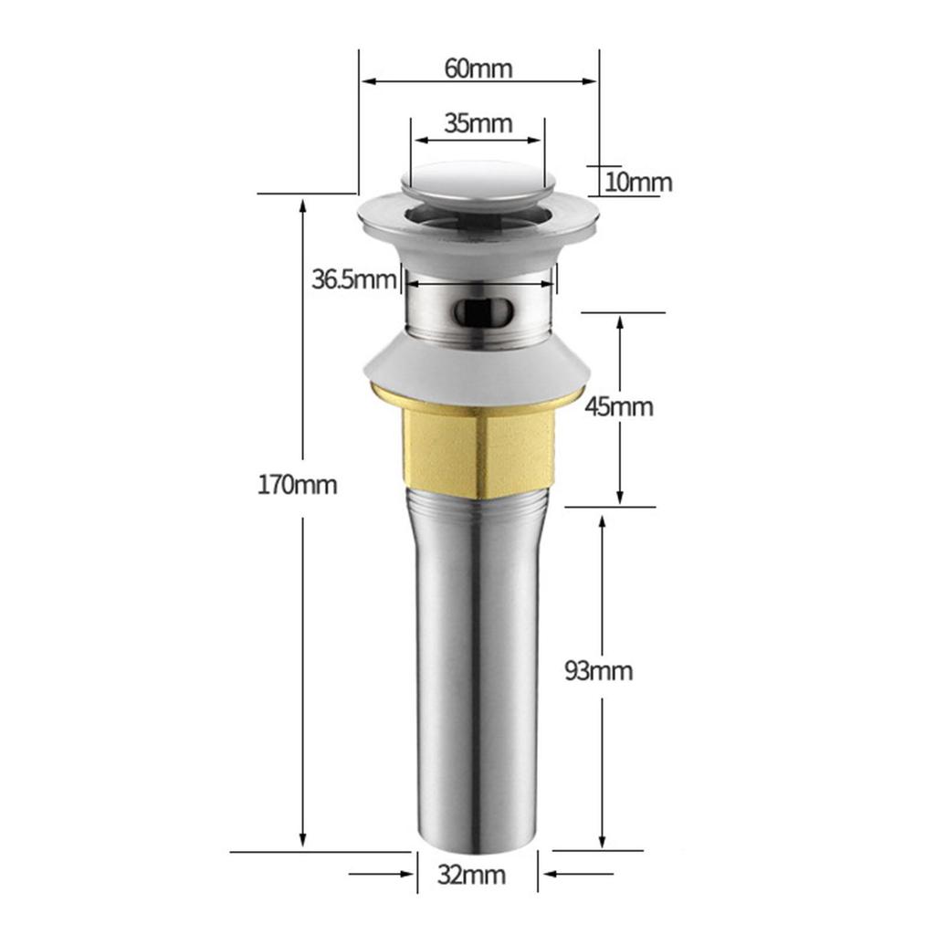 Stainless Steel Sink Drain Plug for Easy Installation In Homes