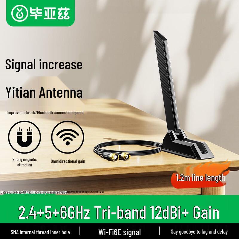 

BIAZE WiFi 6E Tri-Band 12dBi External Antenna