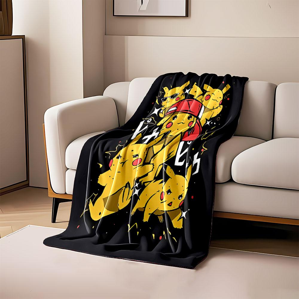 

Multiple Pikachus in various poses with accessories and expressive styles. for all seasons blanket lunch break throw gift 80cm x 120cm