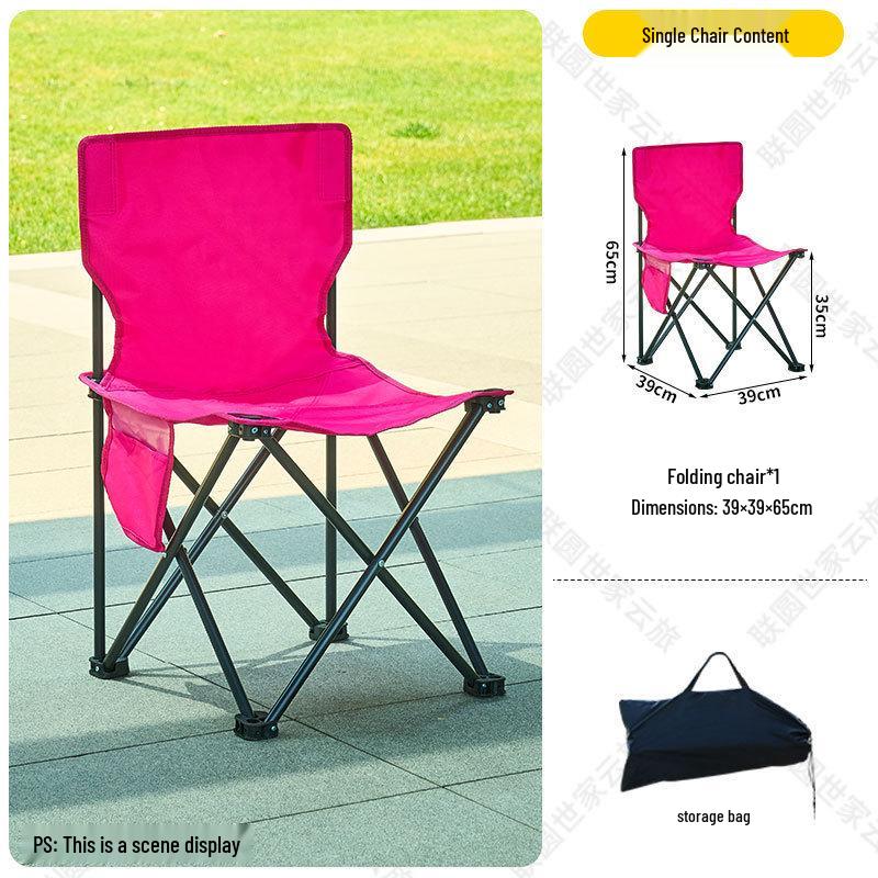 Colorful Outdoor Folding Moon Chair and Egg Roll Table Set for Camping and Picnics