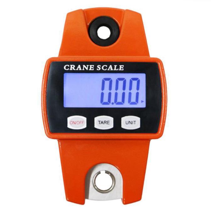 

Portable 300kg Crane Scale with Metal Hook - Industrial Electronic Scale помаранчевий