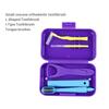 1box Dental Oral Cleaning Care Kits Portable Daily Travelling Orthodontic Care  Interdental Brush Tongue Scraper 2028