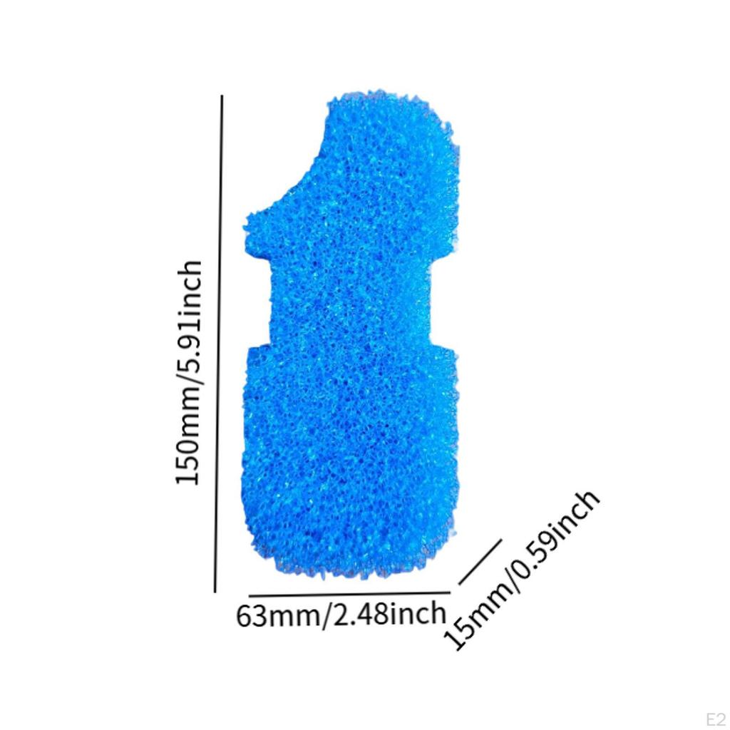 4 Pieces Aquarium Pads Replacement Water Purification Cleaning Supplies Washable Sponge