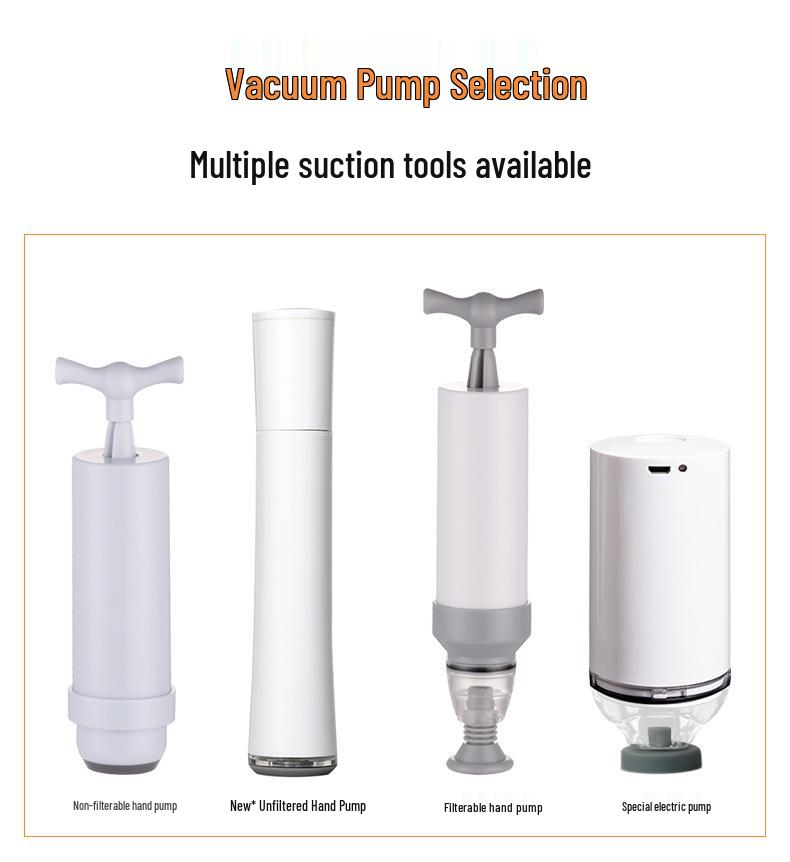 Thickened Vacuum Seal Bags with Air Pump for Food Storage and Preservation