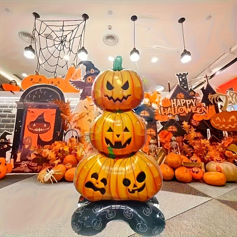 Giant Halloween Inflatable Decoration - Stacked Pumpkins Design, Indoor/Outdoor Party Decor, Festive Holiday Gift,Halloween Decorations