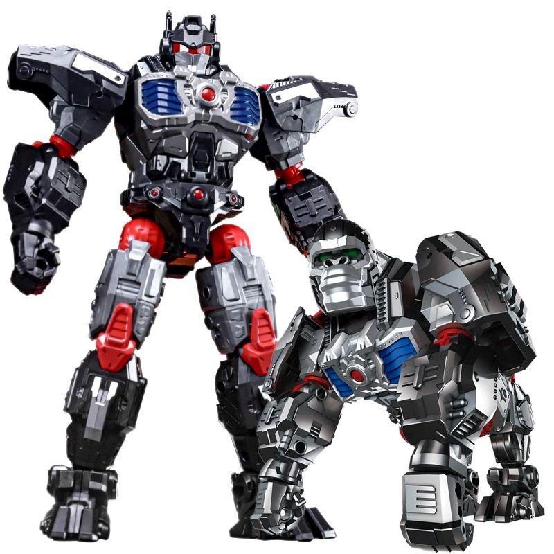 Transforming Toy: Captain Chimpanzee & Rhino Super Warrior Figure for Kids