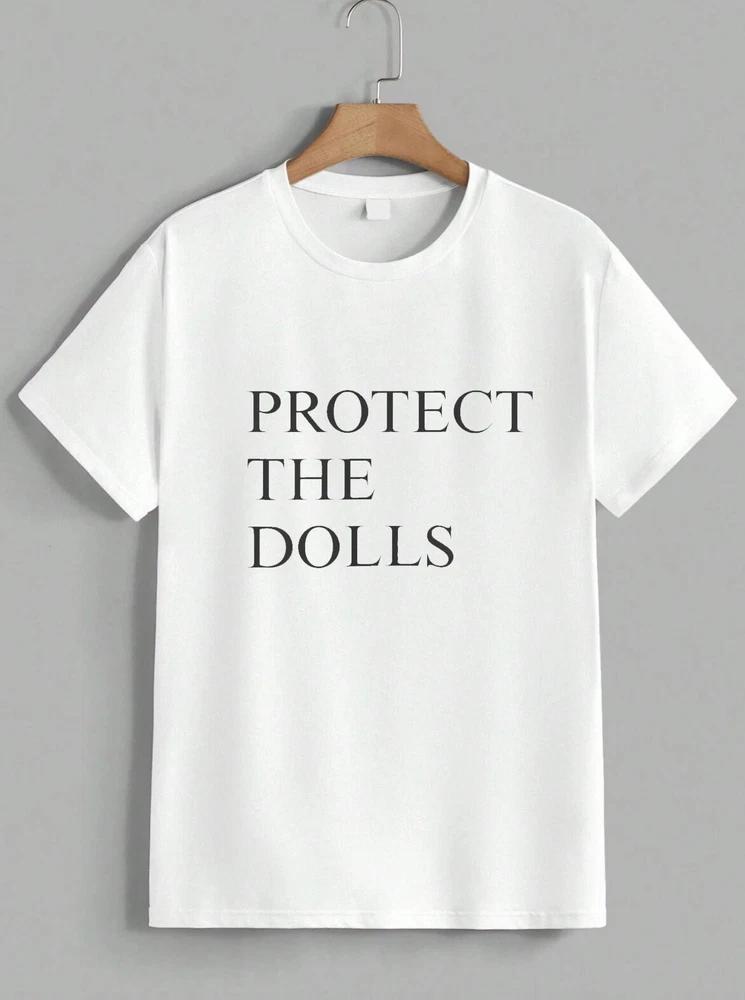 Schütze die Puppen Lustiges Ikonisches Meme Grafik T-Shirt