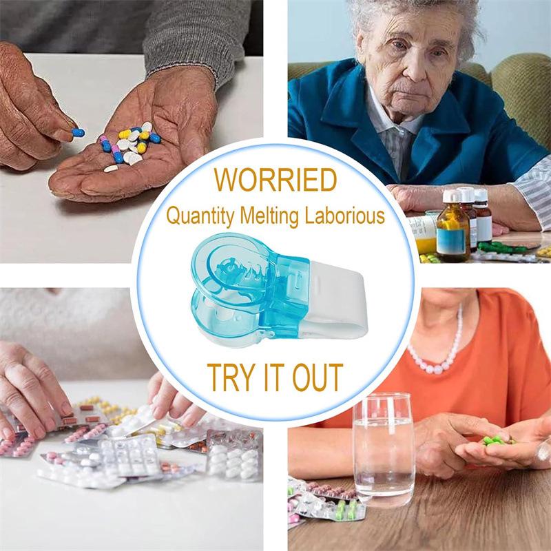 Portable Pill Organizer with Splitting and Dispensing Functions