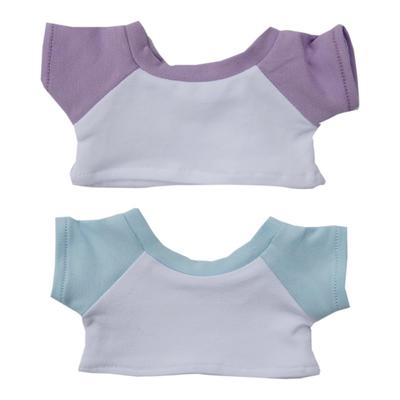 Niannyyhouse 10cm 15cm 20cm Plush Toy Clothes - Color Block T-shirt, Bottoms, Dress-up, Cotton Doll, Accessories (a5, 10cm)