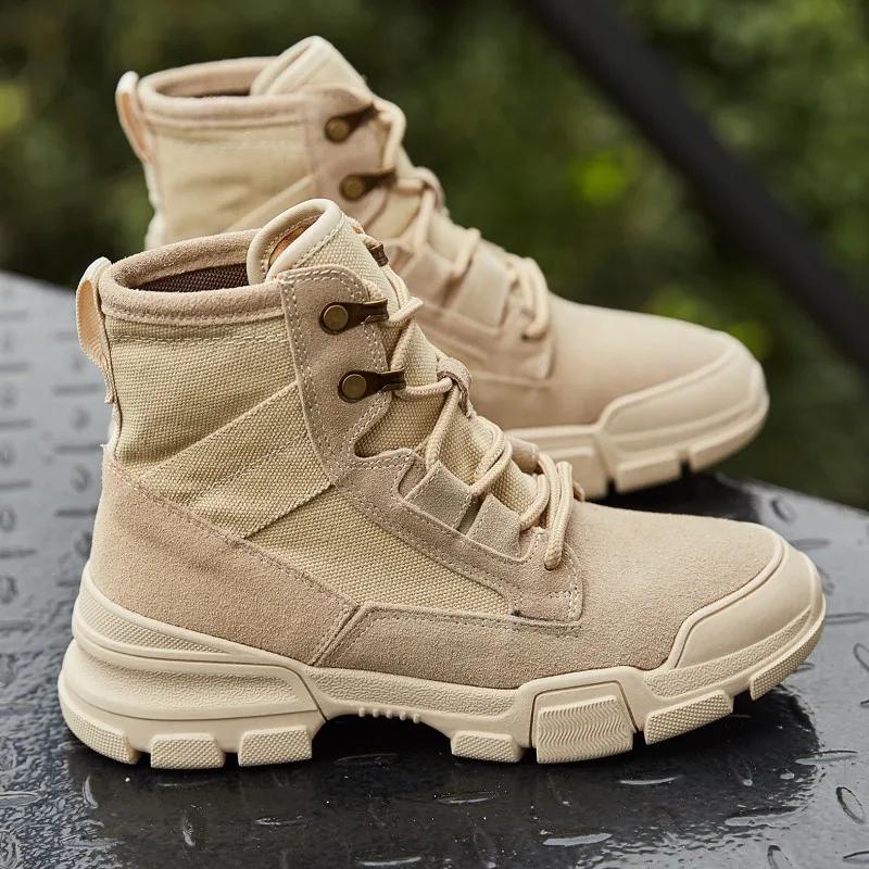 Fashion High Top Climbing Shoes Women Outdoor Hiking Anti-skid Cross-country Mountaineering Boot Ladies Shoes  Ankle Boots for Women