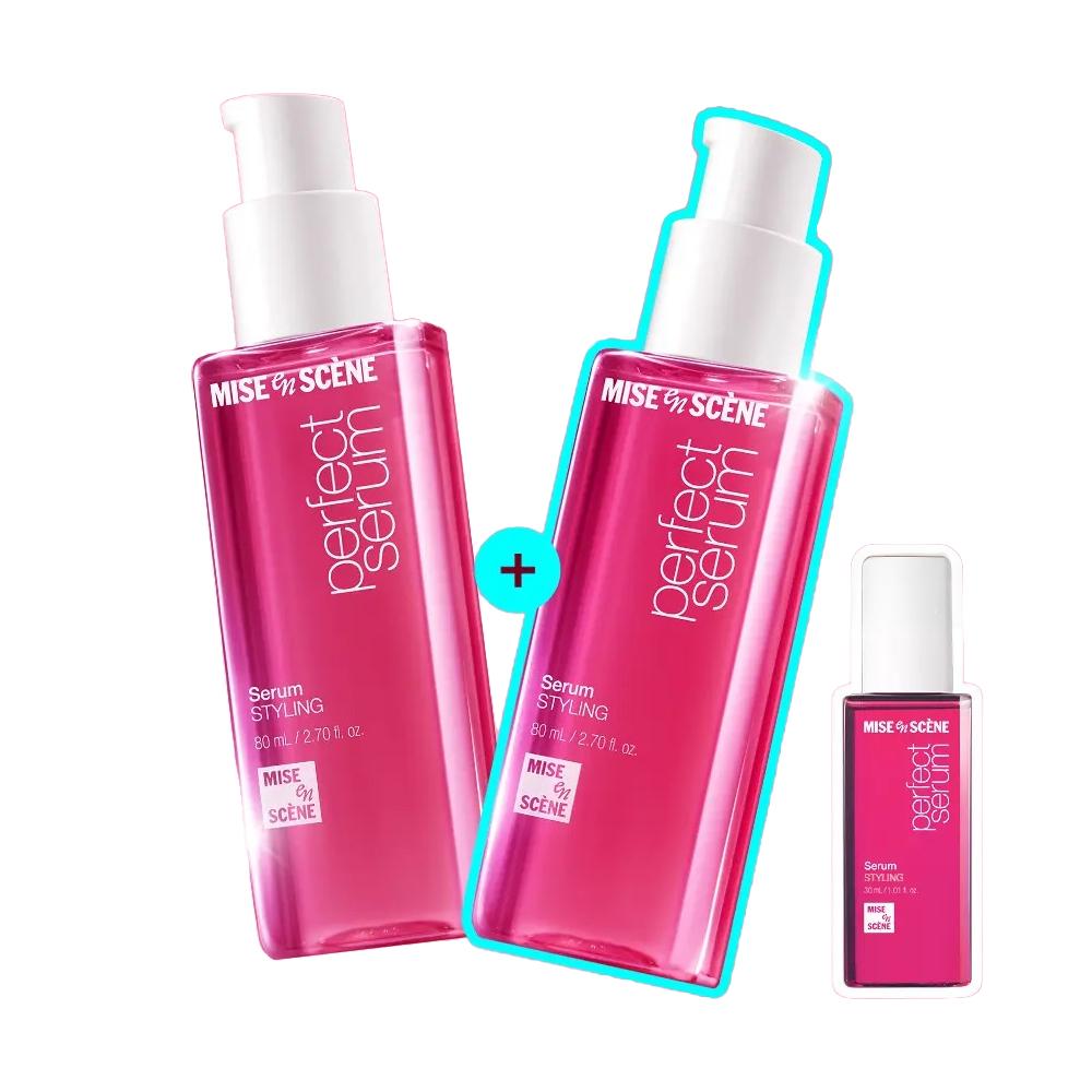mise en scène Perfect Serum Hair Oil Set 80ml + 80ml + 30ml – Original / Styling Variants