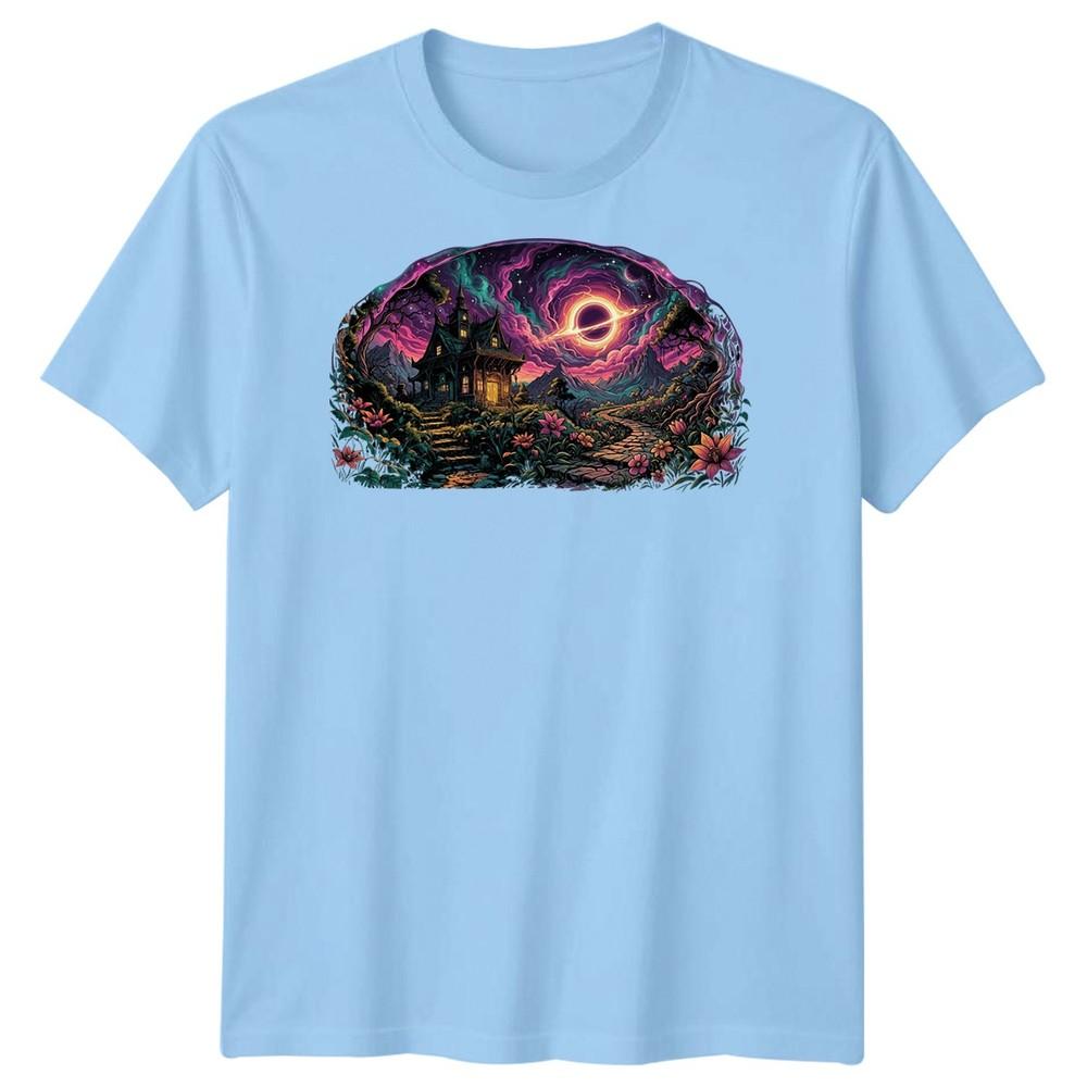 Magic Hut Unisexs T Shirt Witch House Horror Fantasy Wizard Haunted Graphic Tee S