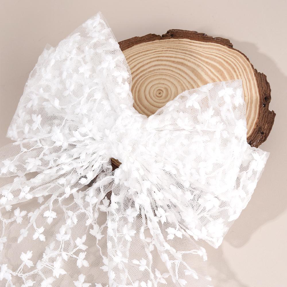 Süße Spitze Große Schleife Haarspange Elegant Stickerei Doppellagige Schleife Haarnadel für Mädchen Koreanische Kinder Accessoires Kopfschmuck Geschenk