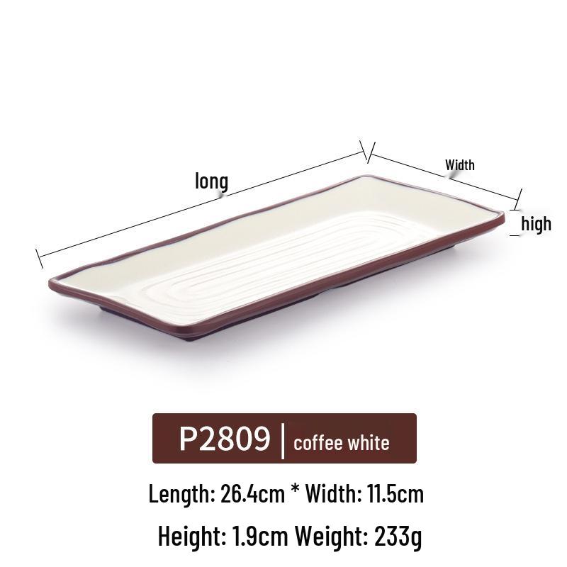 Kaibaiya Melamine Rectangular Sushi & BBQ Tray