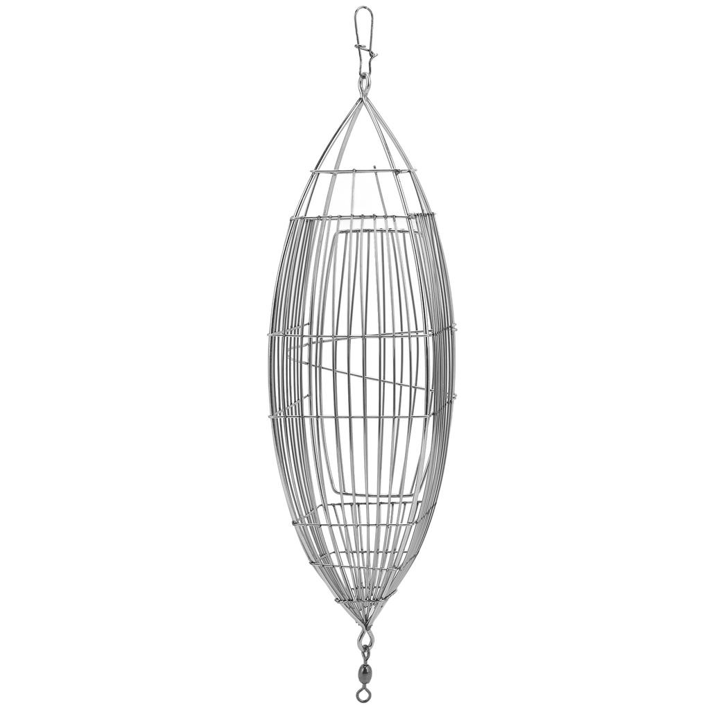 Fishing Bait Cage Stainless Steel Lure Cage Carp Fishing Trap Basket Feeder Holder for Shrimp Crab