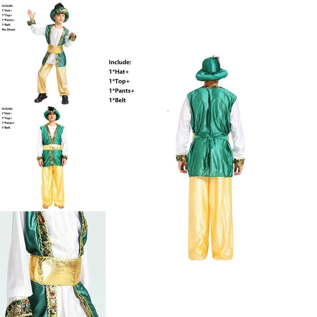 Stunning Boys Halloween Party Arabian Prince King Costume For Cosplay Events