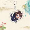 6cm Cute Anime Scum Villain Self Saving System Acrylic Keychain Shen Qingqiu Luo Binghe Cosplay Bag Pendant Decoration Toys Gitf