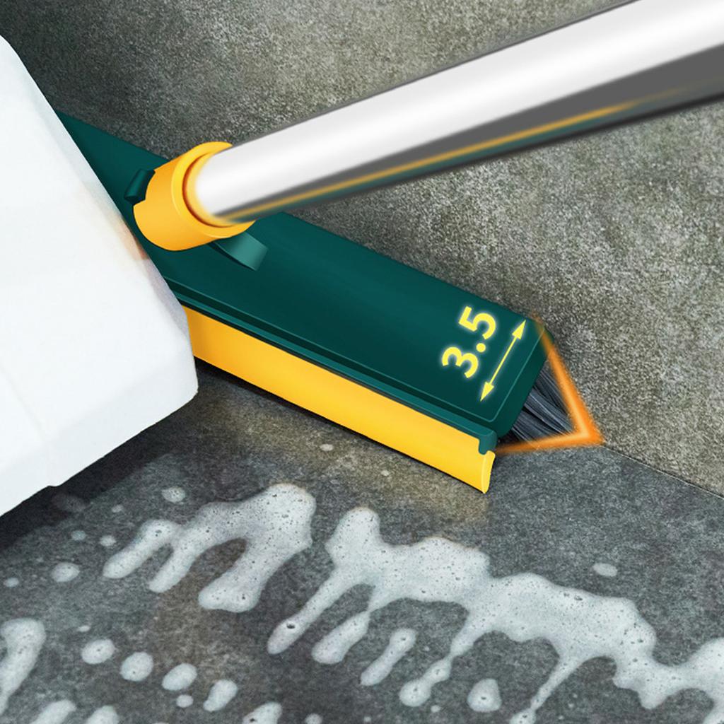 Floor Scrub Brush Professional Efficient V Shaped Corner Brush Grout Brush with   Handle for Showers Bathroom Kitchen