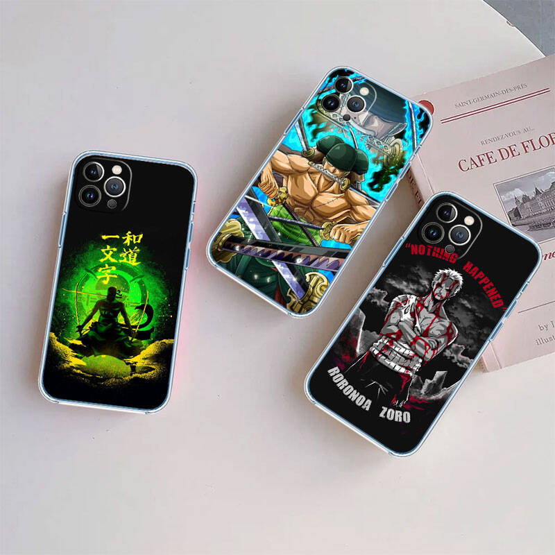 MH125 One Piece Zoro Case for Motorola E7 G6 G7 G8 G9 Plus Power Play G10 G20 G04 E30 E40 E22 E20 E13 E15 G22 G23 G05 G75 G35 G55