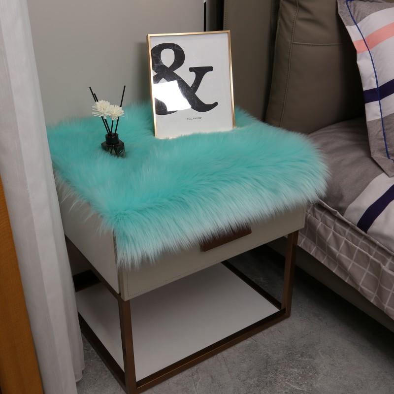 Soft Fluffy Faux Fur Carpets For Display Dressing Table Mat Home Decor Shaggy Fur Rugs Photography Background Cloth Fluffy Rug