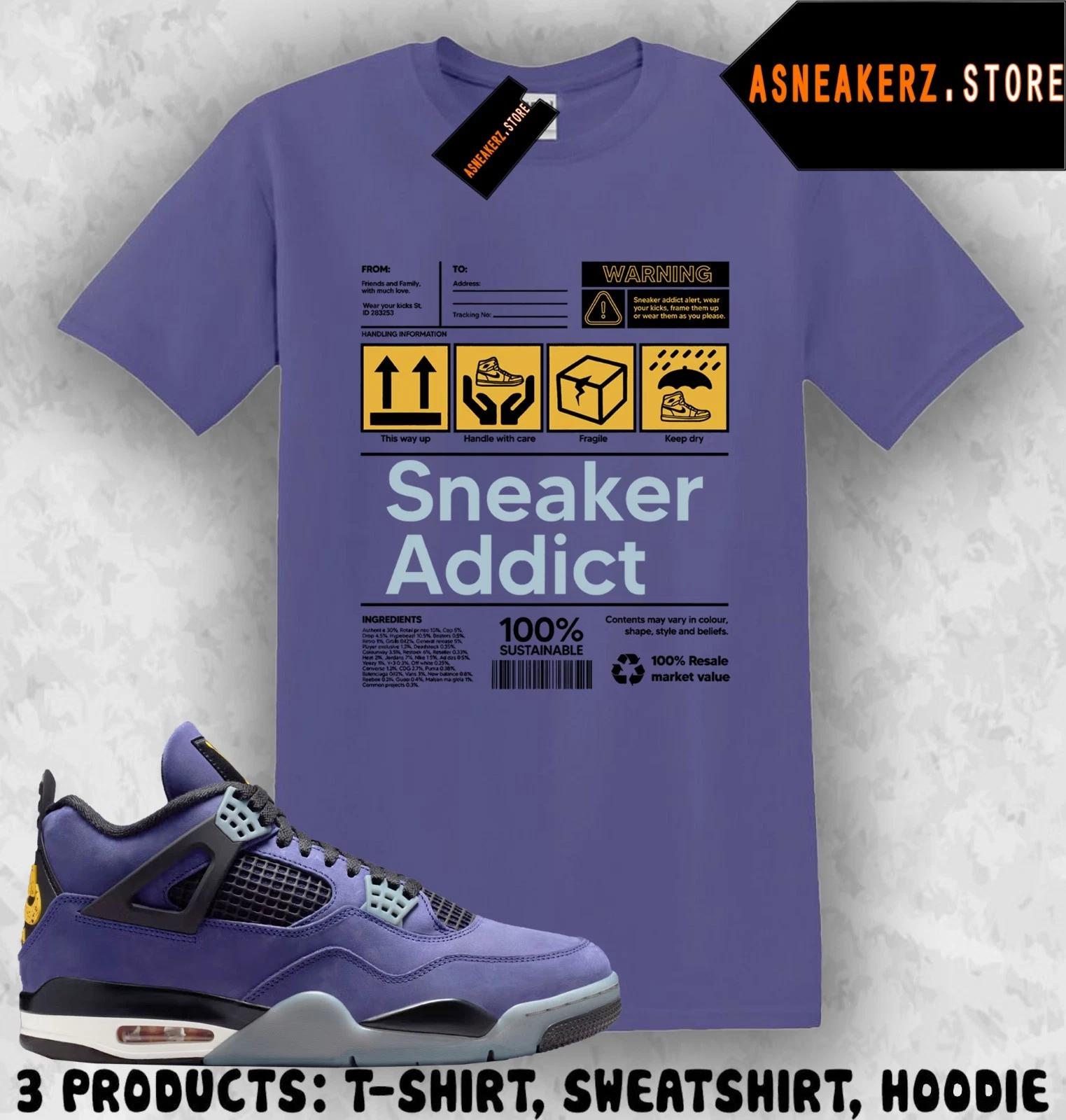 Shirt To Match AJ 4 Lakers Lakeshow 2026 Sneaker Matching Tee Sneakerhead Addict 3XL