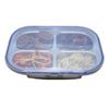 Basic Infant Stainless Steel 4-piece Lunch Box Set, Food Tray + Lid, Mixed Colors, Popular Korean Parenting Items