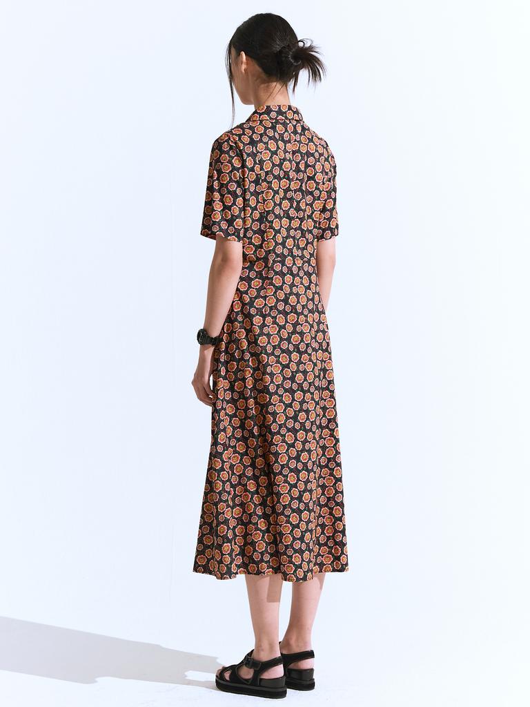 Yugadang Moran Retro Dress_Black