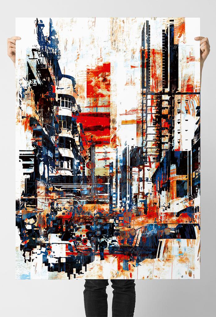 Abstract City Poster