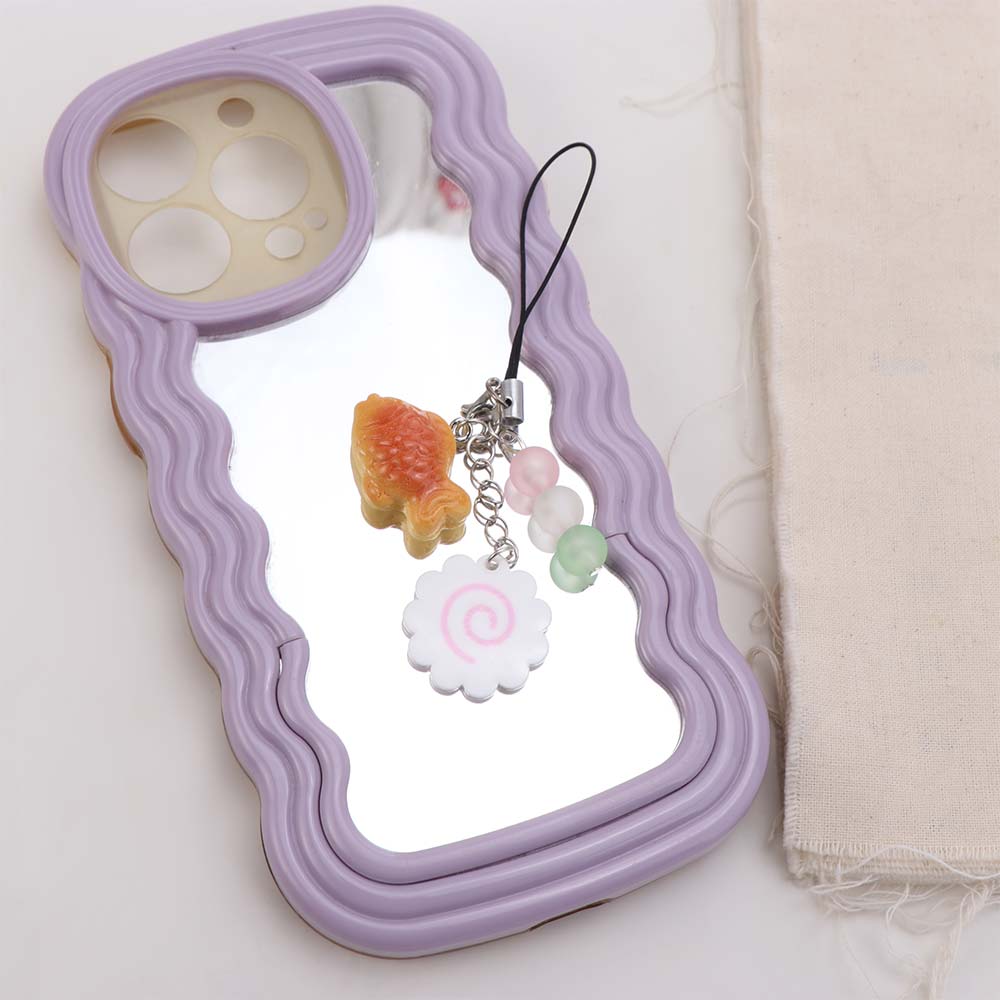 Street Food Fish Cake Keychain Japanese Dango Phone Charm Food Taiyaki Pendant Friends Gift