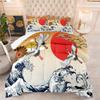 Digital Printing Fat Quilt Japanese Style Quilt Suit Three Piece Quilt Cover