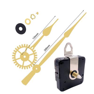 Wall Clock Movement Mechanism Replacement Long Silent High Torque Quartz Mechanism for DIY Clocks and Wall Clock Repairs