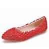 Lace Bride Shoes Handmade Wedding Shoes Colorful Shoes Colorful Wedding Shoes Bridesmaid Shoes Show Flat Heels Single Shoes