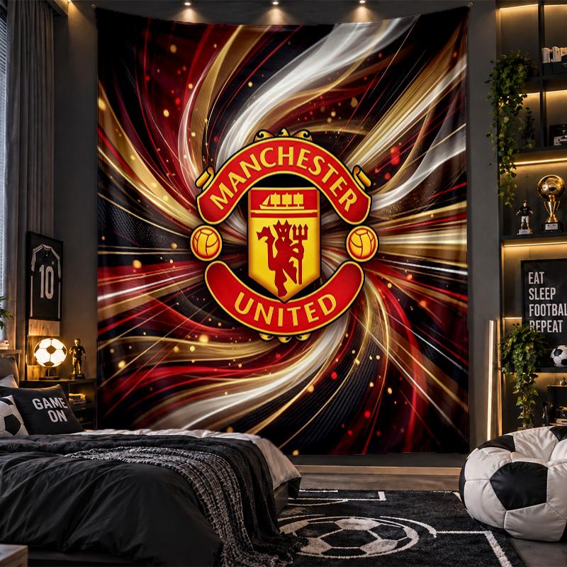 Wandbehang Tapisserie Manchester United Drucktuch für Wohnzimmer Schlafzimmer Heimdekoration